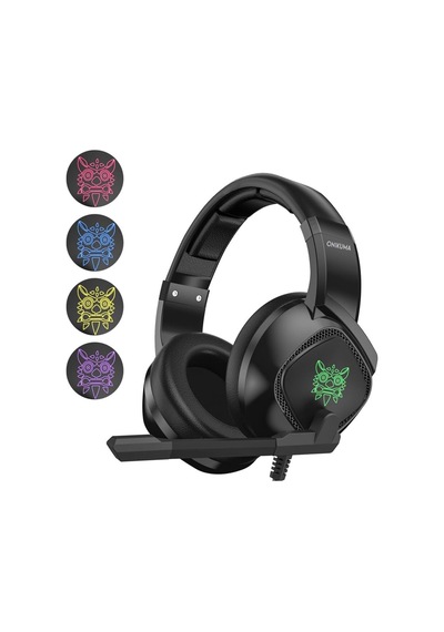 Kablolu Oyuncu Kulaklık Rgb Stereo Hd Mikrofon Gaming Kulaklık Süper Bass Jak Ve Usb Girişli Siyah - 695077956