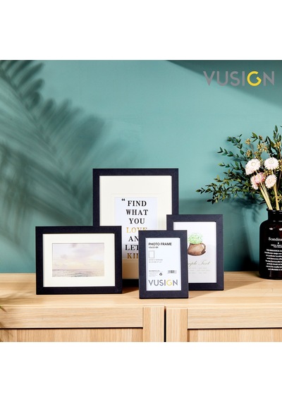 Vusıgn Mdf Siyah Masaüstü Ve Duvar Askılı Çerçeve Fotoğraf Çerçevesi 3'lü Set