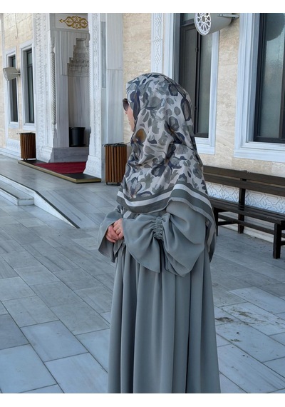 Qalortex Scarf Pamuklu Soft Nazenin Desen Eşarp-mint