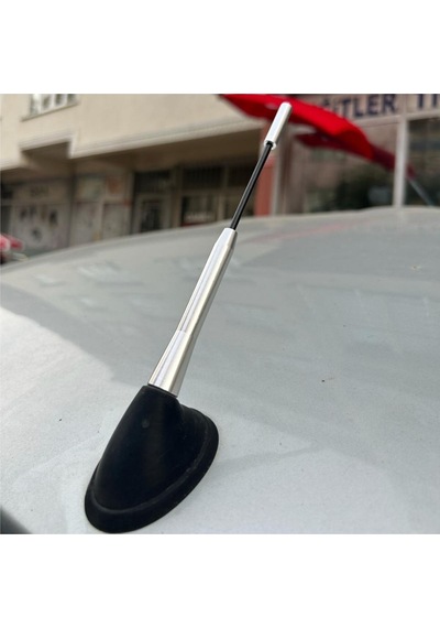 Oto Anten Krom Tavan Anteni Ve Gövde Takımı Uzun Kısa Ayarlanabilir Tüm Araçlara Uyar