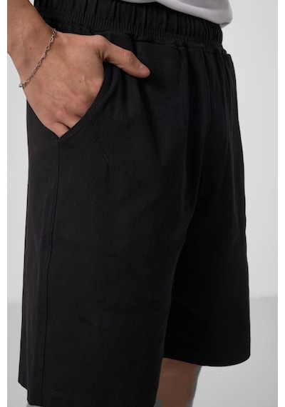 Tommylife Siyah Standart Fit Dokuma Hafif Esnek Chino Şort - 81290 Siyah