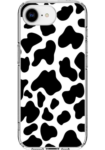 Apple Uyumlu iPhone 16e  İnek Desenli Tasarımlı Baskılı Silikon Kılıf Renkli