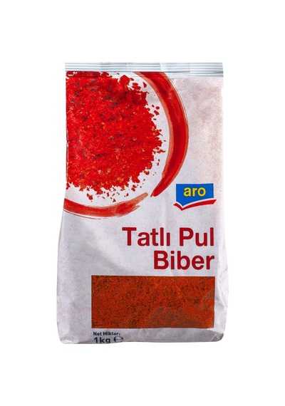 Aro Tatlı Pul Biber 1 Kg - Yemeklerde Lezzet Verici Baharat - 3 Adet Tarı