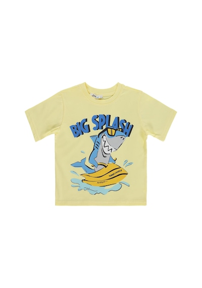 Civil Boys Bıg Splash Baskılı 2-5 Yaş Tişört - Sarı Açık Sarı