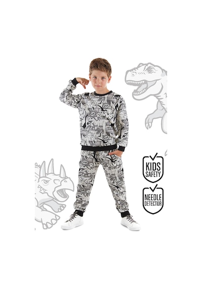 Çizgi Dino Erkek Çocuk Eşofman Takım