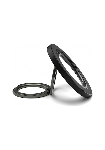 Youngkit Colorful Serisi Double Magnetik Ring Stand Telefon Tutucu Siyah