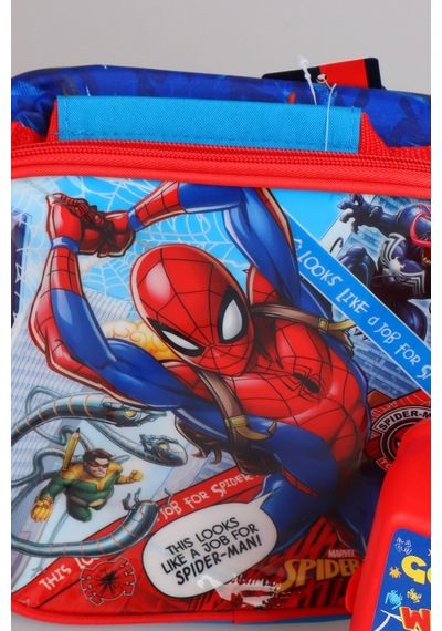 X Dekomus Lisanslı Spiderman Due Nyc Collection Beslenme Çantası,beslenme Kabı,matara Seti Altın