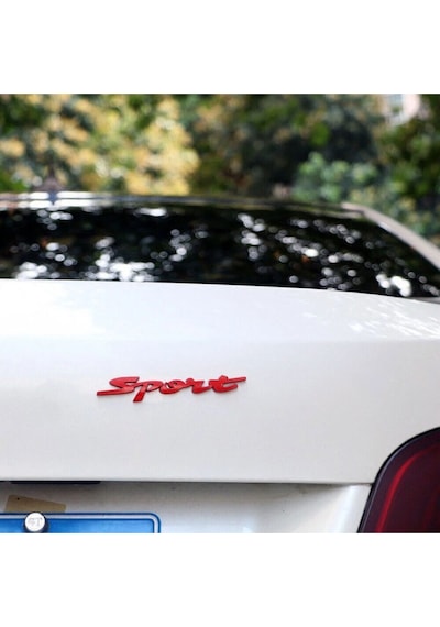 Sport Kırmızı Bagaj Yazısı 3m 3d Abs Hyundai Genesis