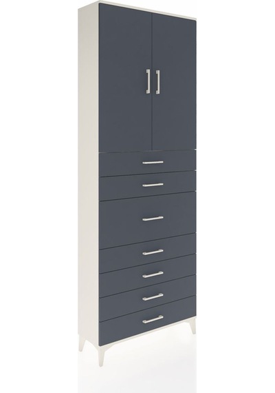 Arges Dolap 3 Raflı 7 Çekmeceli 2 Kapaklı 88x30x243 Aytaşı-an... Aytaşı