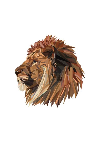 Sanatsal Aslan Araba Sticker Yapıştırması Oto Etiket 18Cm