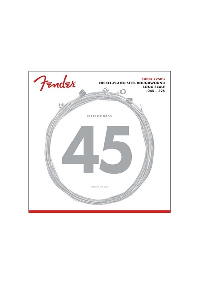 Fender 0737250456 7250 5 Telli Bas Gitar Teli 45-125 Medium Tansiyon Güçlü Low-b Cevabı Ve Parlak Üst Frekanslar