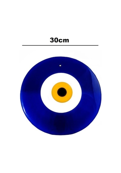 Dev Cam Nazarlık Nazar Boncuğu Lüks Kalite 30cm Çap El Işi Dekoratif Duvar Süsü