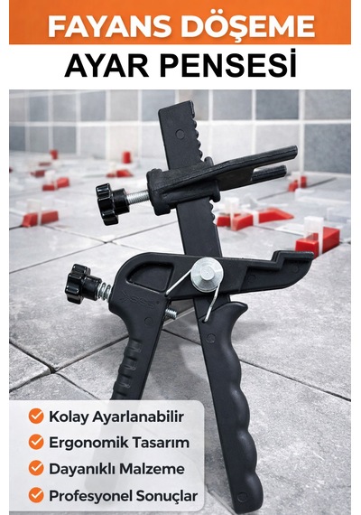 Seviye Tespit Seti Seramik Fayans 1 Mm 100 Klips+100 Takoz+1 Pense Ekonomik Derz Sabitleyici Sistem