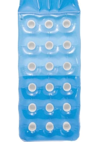 Intex 59892 Düz Renkli Bardaklı Yatak 188 Cm, Su Sporları, Plaj M