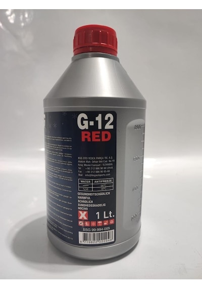 Bsg Antifriz Kırmızı Organik -56 C 1 Lire