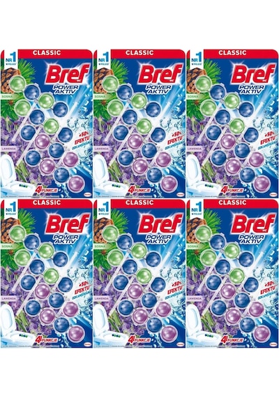 Bref Power Aktiv Klozet Bloğu Çam Ve Lavanta Kokulu 24 Lü Set