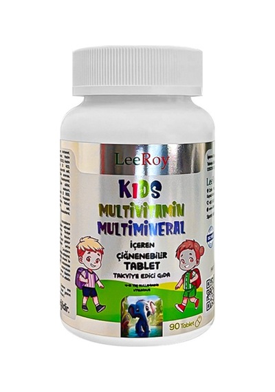 Leeroy Kids Multivitamin Multimineral 4-10 Yaş 90 Tablet