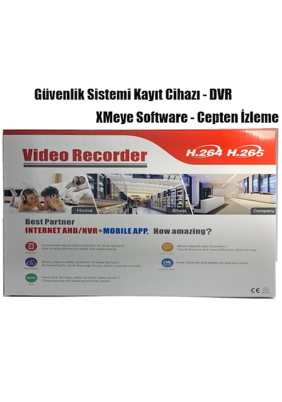 Xmeye 16 Kanal Nvr Kayıt Cihazı 8mp Ip Kamera Uyumlu Network Video Recorder
