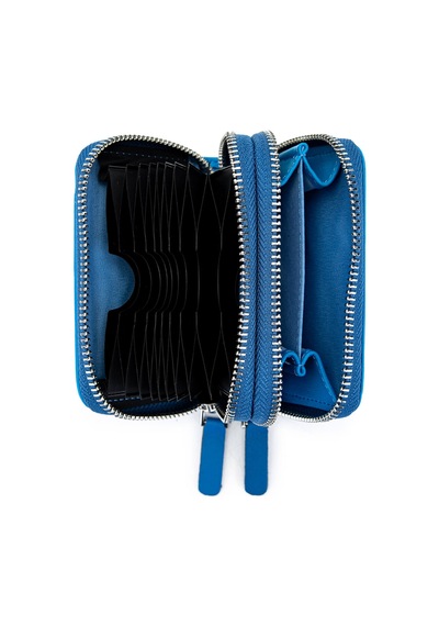 Tamer Tanca Unisex Hakiki Deri Mavi Cüzdan 1039 222 Erk Czdn Sk24-25 Mavı Dr Mavi