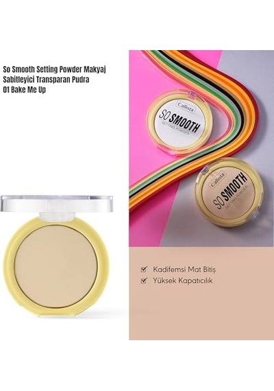 Callista So Smooth Setting Powder Makyaj Sabitleyici Nude Pudra 02 Going Bananas 0