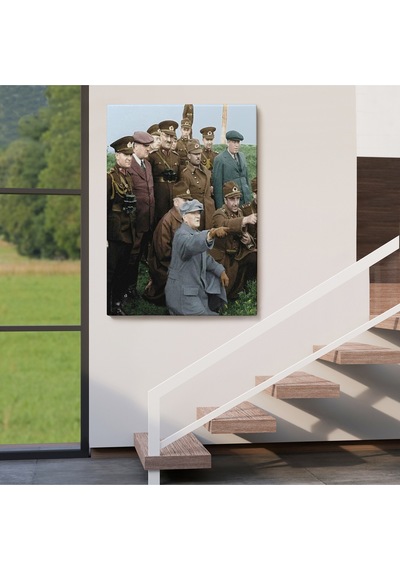 Atatürk Arkadaşları İle Cephede Dekoratif Duvar Tablosu-6211
