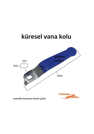 Küresel Vana Kolu Büyük 7X10 Kollu Vana Kolu Doğalgaz Vana