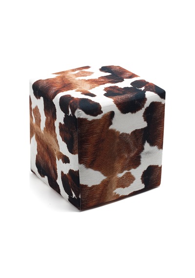 Favora Milky Puf - Kahverengi - Beyaz Beyaz