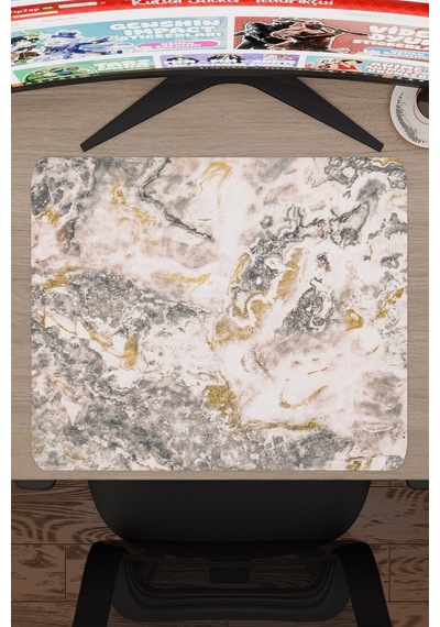 Traverten Kaymaz Dikişli Kauçuk Oyuncu Mousepad V5 - 48x40 Xl Gaming Mouse Pad Fare Altlığı