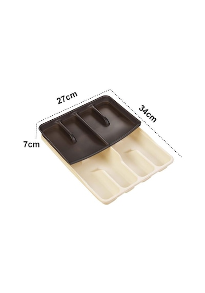 Moonstar Çekmece İçi Kaşıklık 9 Gözlü Çift Katlı Çatal Bıçak Organizer 34x27 CM