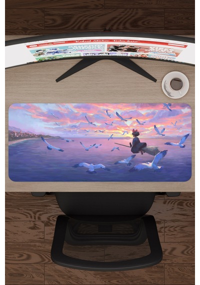 Kiki's Delivery Service Anime V5 - 70x30 Xl Gaming Kauçuk Kaymaz Taban Mouse Pad Fare Altlığı