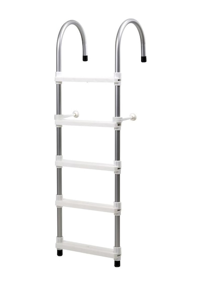 Hobi Store Portatif Tekne Merdiveni ( Beyaz ) 3 Basamaklı