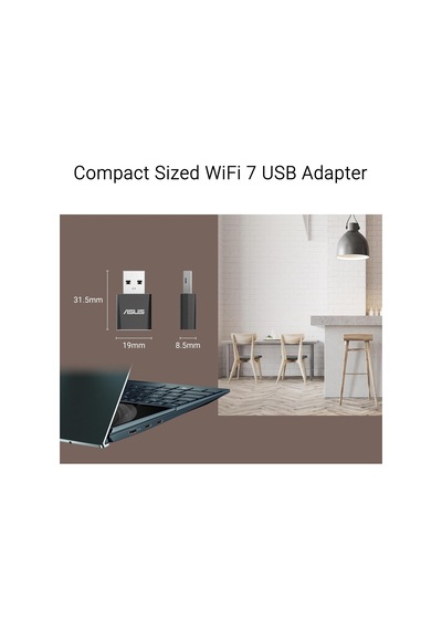 Asus Usb-be92 Nano Wifi7 Be6500 Tri-band Usb Adaptör