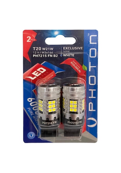 Photon Ampul T20 W21w 12v Fanli Exclusive Serie 2'li Blister Pht Ph7215 Fn B2 Sku: Smg8690010223647 Açık Kahverengi Photon Ampul T20 W21w 12v Fanli Exclusive Serie 2'li Blister Pht Ph7215 Fn B2 Sku: Smg8690010223647 Açık Kahverengi