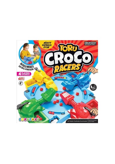 Toru Croco Misket Kapmaca Eğlenceli Aile Kutu Oyunu Çok Renkli