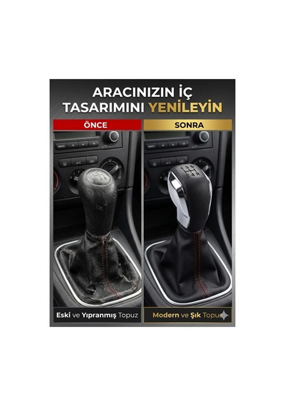 Peugeot-renault-citroen-fiat Uyumlu Manuel 5 İleri Vites Topuzu Krom Detaylı