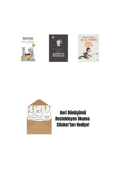 Eskici Ve Oğulları Midi Boy + Kaybolan Romanlar + Aslan Tomson - Köpek Yavrusu + Okuma Sticker'ları