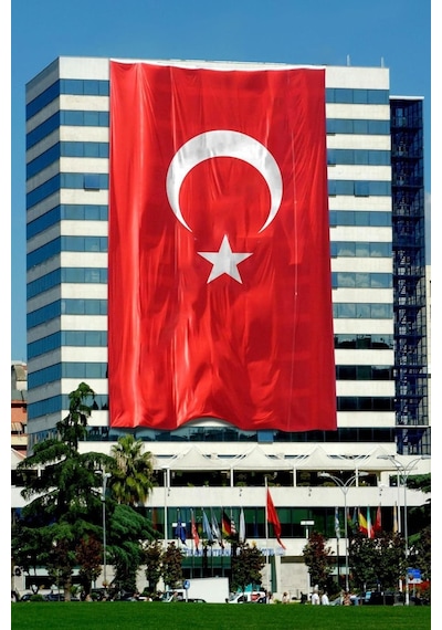 Lona Sanat Türk Bayrağı 300x450 Cm 1.kalite Raşel Kumaş Diğer