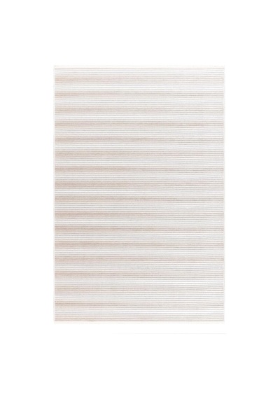 Stripe Krem Kilim Kaymaz Taban Salon Oturma Odası Antre Halısı 33014a, 120 X 180 Çok Renkli
