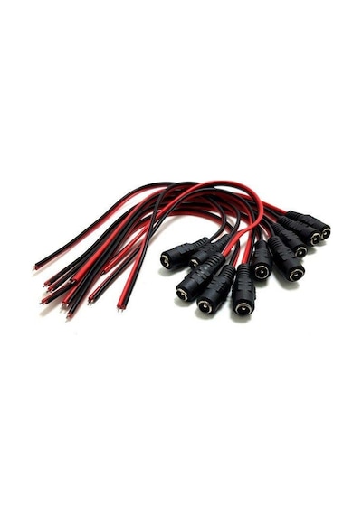 Fully Dişi Power Voltaj Kablosu 5.5X2.1Mm -10Adet