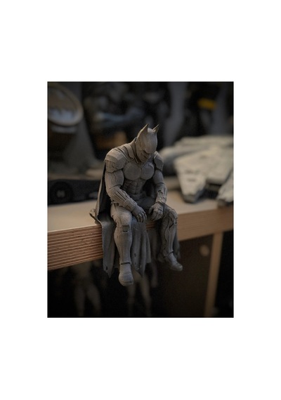 Batman Sitting On Ledge Figürü - Arkham Knight