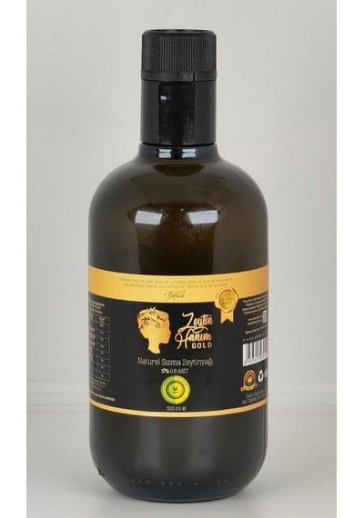 Gold Soğuk Sıkım/düz Sıyırma Bahçe/natürel Sızma Zeytinyağı Özel Seri 0.4 Asit -500ml 0.3 ML