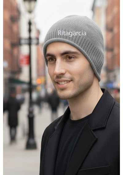 Ritagarcia Unisex Polar Astarlı Kulaklı Bere - Rüzgar Geçirmeyen Termal Kış Beresi Gri