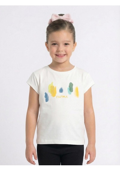 Xo Kids Kız Çocuk Tişort 4-8 Yaş 38544 Ekru