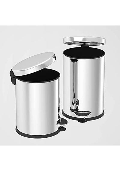 Noksi Pedallı Çöp Kovası 3 Lt Krom