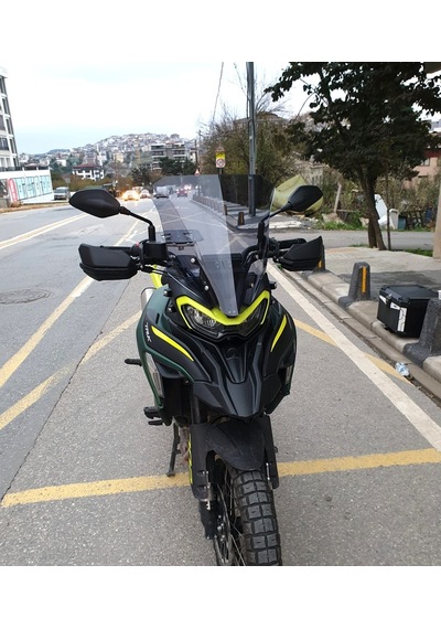 Motocam Benelli Trk 702 X Ön Cam 2024-2026 Model 51cm Füme Renkli 4mm Tasarımlı