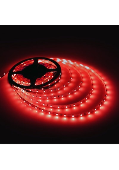 Tek Çipli İç Mekan Şerit Led -5- Metre KIRMIZI RENK