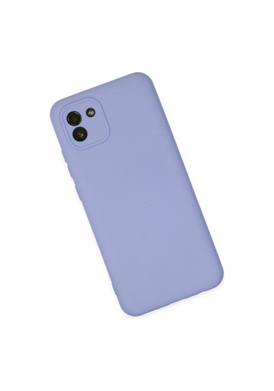 Samsung Galaxy A03 Kılıf Nano İçi Kadife Silikon - Lila
