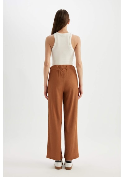 DeFacto Wide Leg Geniş Bol Paça Esnek Belli Bürümcük Pantolon C0200AX24SPBN348