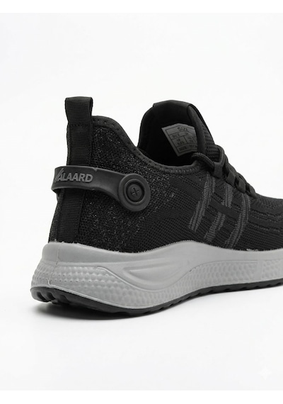 Letao Alaard Erkek Triko Hafif Bağsız Koşu Yürüyüş Günlük Sneaker Spor Ayakkabı Siyah