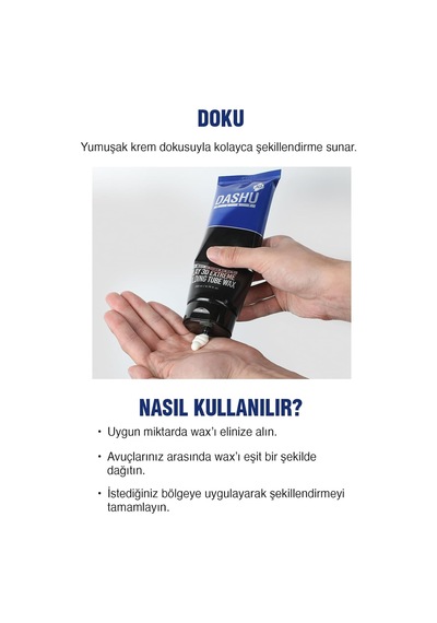 Hijyenik Kullanım Sunan Kalıntı Bırakmayan Ultra Güçlü Play 3d Extreme Holding Tube Wax 200ml